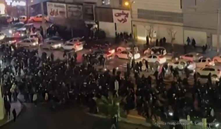 Protest in Iran.